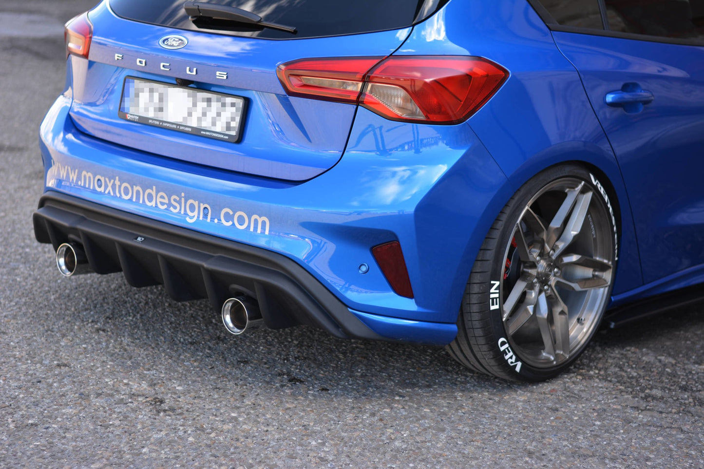 Maxton Diffusor Heck Ansatz für Ford Focus ST-Line Mk4