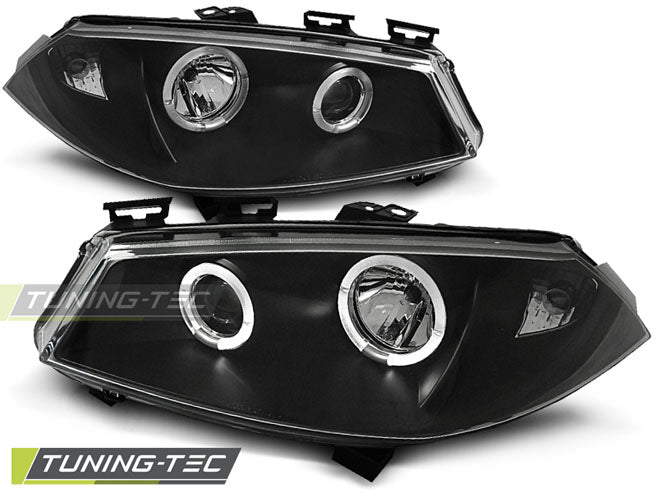 Tuning-Tec LED Angel Eyes Scheinwerfer für Renault Megane 2 02-05 schwarz