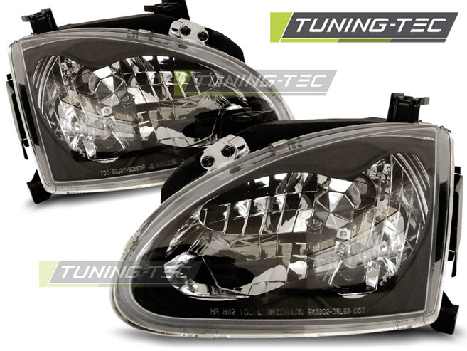 Tuning-Tec Scheinwerfer für Honda CRX Del Sol 92-97 schwarz