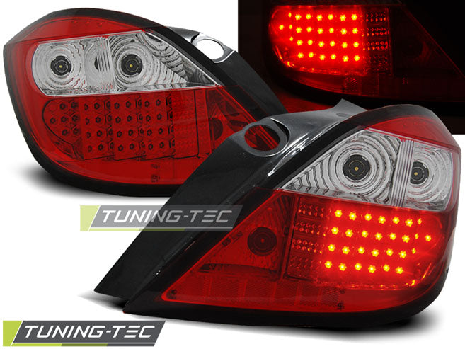 Tuning-Tec LED Rückleuchten für Opel Astra H (5-Türer) 04-09 rot/klar