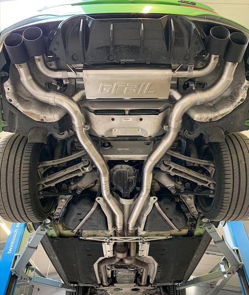 Grail Auspuffanlage BMW F90 M5 3-Zoll ohne Endrohre OPF