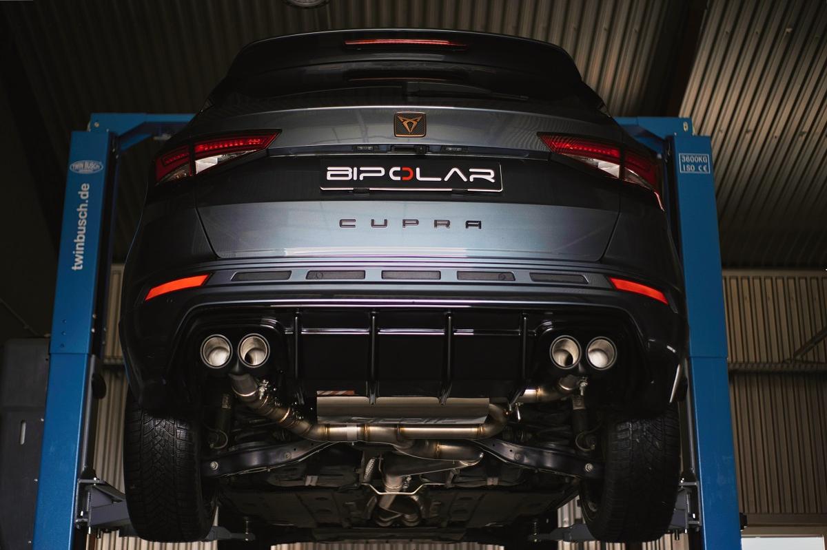 Grail Auspuffanlage Cupra Ateca 3.5-Zoll 4-flutig Chrom Endrohre an Serie