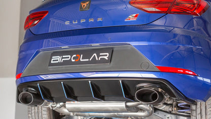 Grail Auspuffanlage Seat Leon Cupra 5F 3.5-Zoll Oval Edelstahl (170x107) an Serie CJXC (300PS)