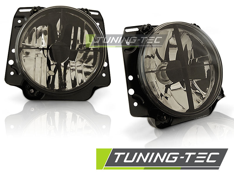 Tuning-Tec Klarglas Scheinwerfer mit Fadenkreuz für VW Golf II (2) 83-91 rauch