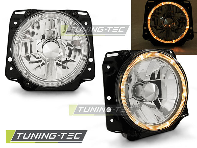 Tuning-Tec Angel Eyes Scheinwerfer für VW Golf II (2) 83-91 chrom