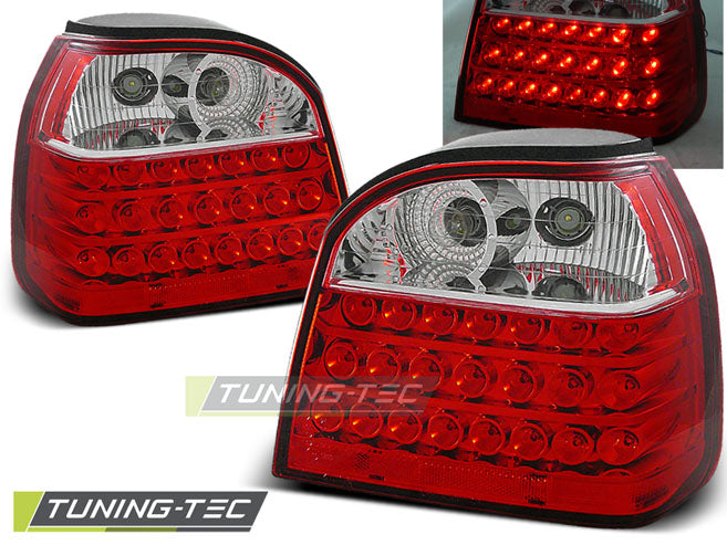 Tuning-Tec LED Rückleuchten für VW Golf 3 (III) 91-97 rot/klar
