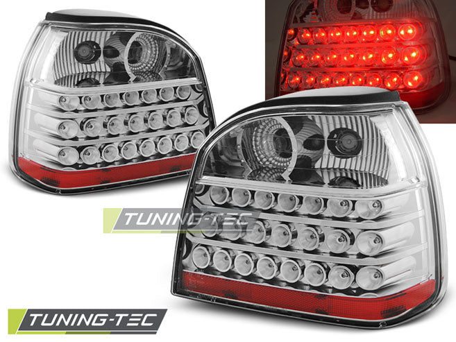 Tuning-Tec LED Rückleuchten für VW Golf 3 (III) 91-97 chrom/klar