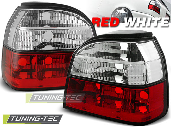 Tuning-Tec Rückleuchten für VW Golf 3 (III) 91-97 rot/weiß