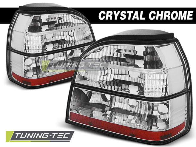 Tuning-Tec Rückleuchten für VW Golf 3 (III) 91-97 chrom/weiß
