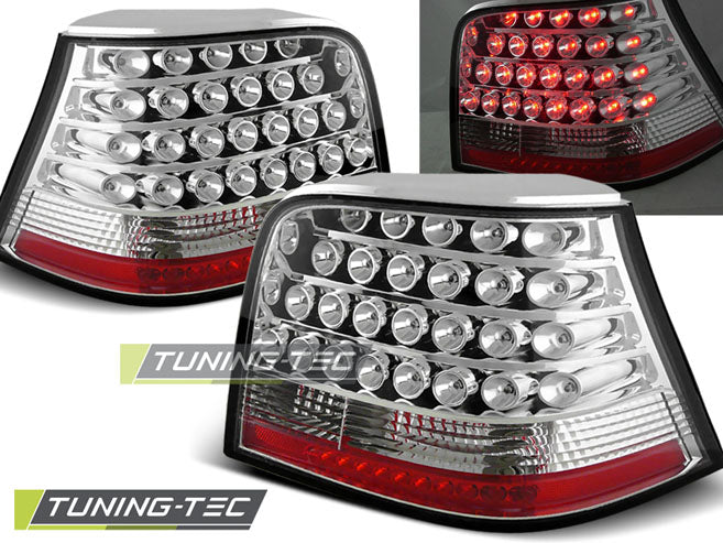 Tuning-Tec LED Rückleuchten für VW Golf 4 (IV) 97-03 chrom/klar