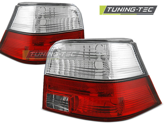 Tuning-Tec Rückleuchten für VW Golf 4 (IV) 97-03 rot/weiß