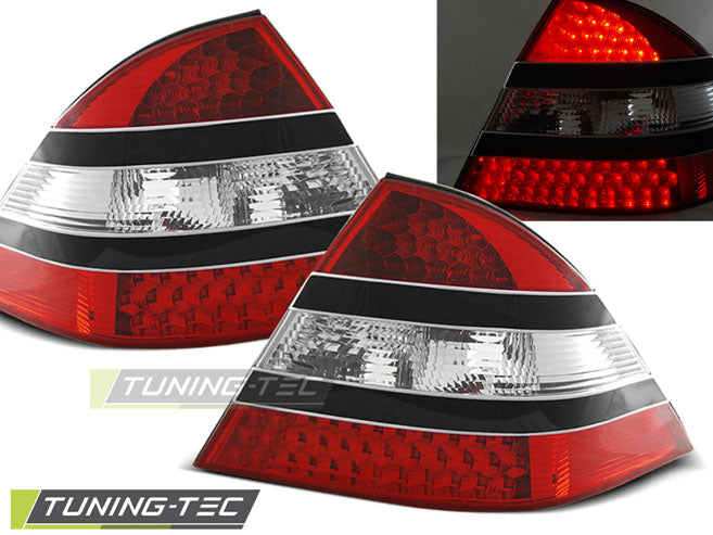 Tuning-Tec LED Rückleuchten für Mercedes Benz S-Klasse W220 98-05 rot/schwarz