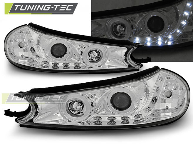 Tuning-Tec LED Tagfahrlicht Scheinwerfer für Ford Mondeo MK1 96-00 chrom