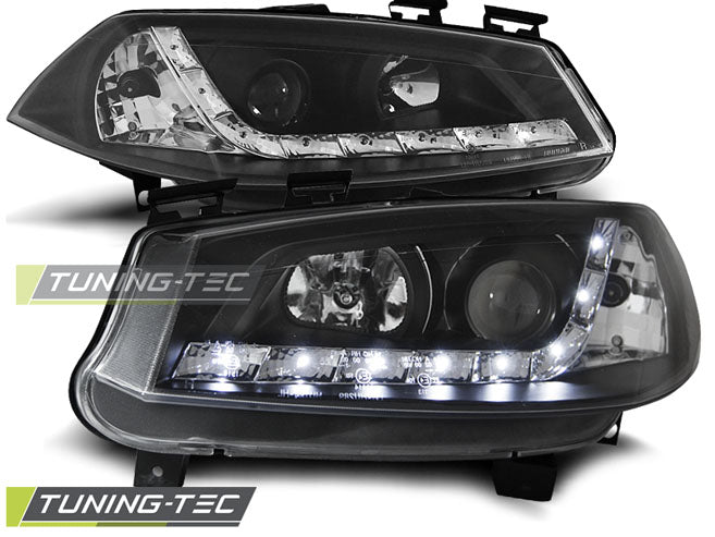 Tuning-Tec LED Tagfahrlicht für Scheinwerfer Renault Megane 2 02-05 schwarz