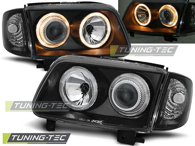 Tuning-Tec Angel Eyes Scheinwerfer für VW Polo 6N2 99-01 schwarz
