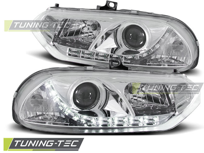 Tuning-Tec LED Tagfahrlicht - Scheinwerfer für Alfa Romeo 156 97-03 Chrom