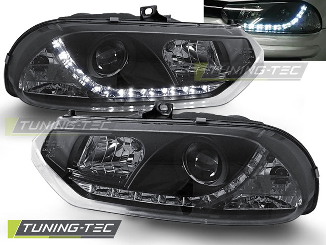 Tuning-Tec LED Tagfahrlicht - Scheinwerfer für ALFA ROMEO 156 97-03 schwarz