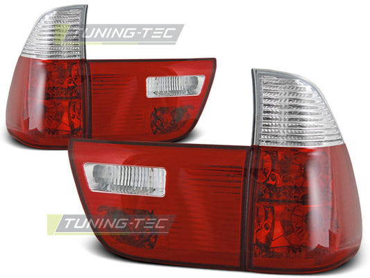 Tuning-Tec Rückleuchten für BMW X5 E53 99-06 rot/weiß