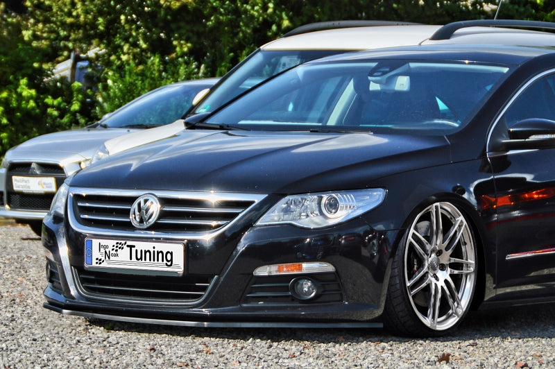 CUP Frontspoilerlippe ABS Volkswagen Passat CC, Typ 3CC Schwarz Matt