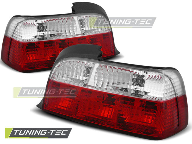 Tuning-Tec Rückleuchten für BMW 3er E36 Coupe/Cabrio 90-99 rot/weiß