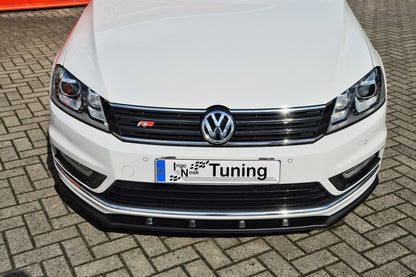 CUP Frontspoilerlippe ABS Volkswagen Passat 3C, B7 R-Line Schwarz Glanz
