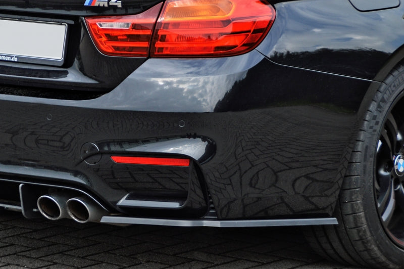 Heckansatz Seitenteile ABS BMW M3, F80 Bj.: 09/2014- Schwarz Glanz