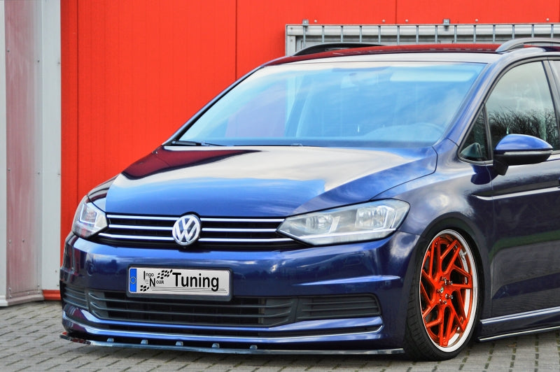 CUP Frontspoilerlippe ABS Volkswagen Touran Typ 5T ab Bj.: 2015- Schwarz Matt