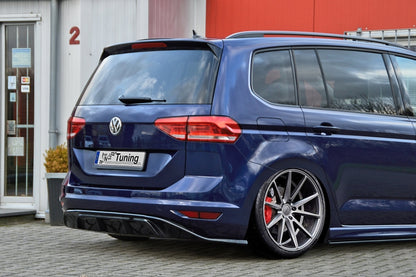 Heckdiffusor ABS Volkswagen Touran Typ 5T ab Bj.: 2015- Schwarz Glanz