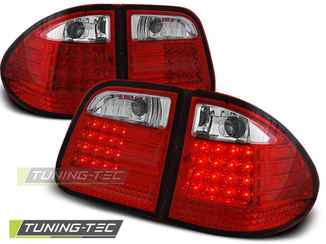 Tuning-Tec LED Rückleuchten für Mercedes Benz E-Klasse W210 T-Modell 95-02 rot/klar