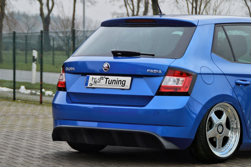 Heckansatz Heckdiffusor Skoda Fabia III, NJ ab Bj.: 2014- Schwarz Glanz