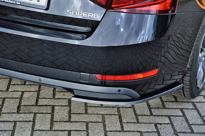 Heckansatz Seitenteile ABS Skoda Superb 3, 3T/3V Ab Bj.: 2015- Carbon