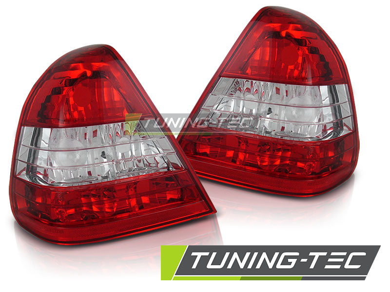 Tuning-Tec Rückleuchten für Mercedes Benz C-Klasse W202 Limousine 93-00 rot/weiß