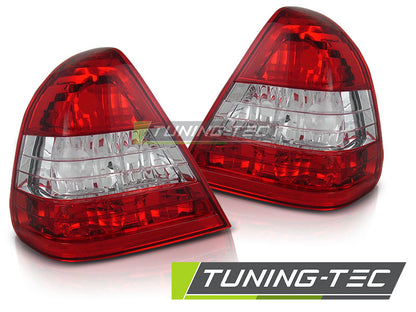 Tuning-Tec Rückleuchten für Mercedes Benz C-Klasse W202 Limousine 93-00 rot/weiß