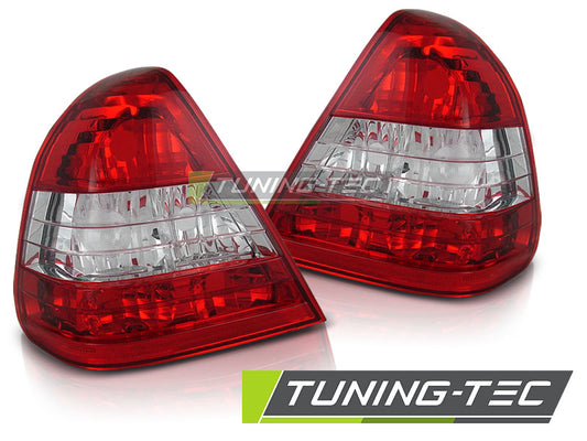 Tuning-Tec Rückleuchten für Mercedes Benz C-Klasse W202 Limousine 93-00 rot/weiß