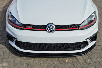 CUP Frontspoilerlippe ABS Volkswagen Golf 7 GTI Clubsport Schwarz Glanz