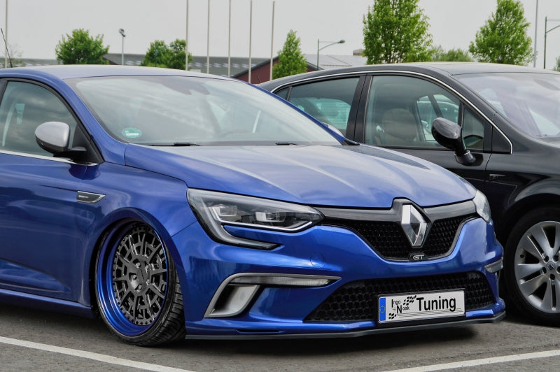 CUP Frontspoilerlippe ABS Renault Megane 4, GT + GT-Line Schwarz Glanz