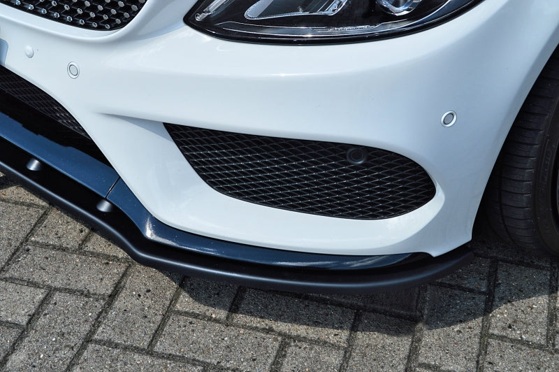 CUP Frontspoilerlippe ABS Mercedes Benz C43 AMG, W205 Schwarz Matt