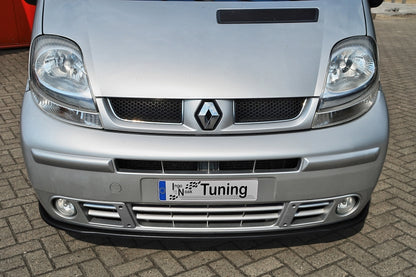 CUP Frontspoilerlippe ABS Renault Trafic 2 Bj.2001-2006 Schwarz Glanz