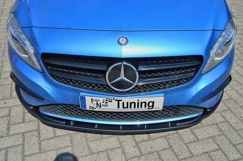 CUP Frontspoilerlippe ABS Mercedes Benz A Klasse, W176 Schwarz Matt