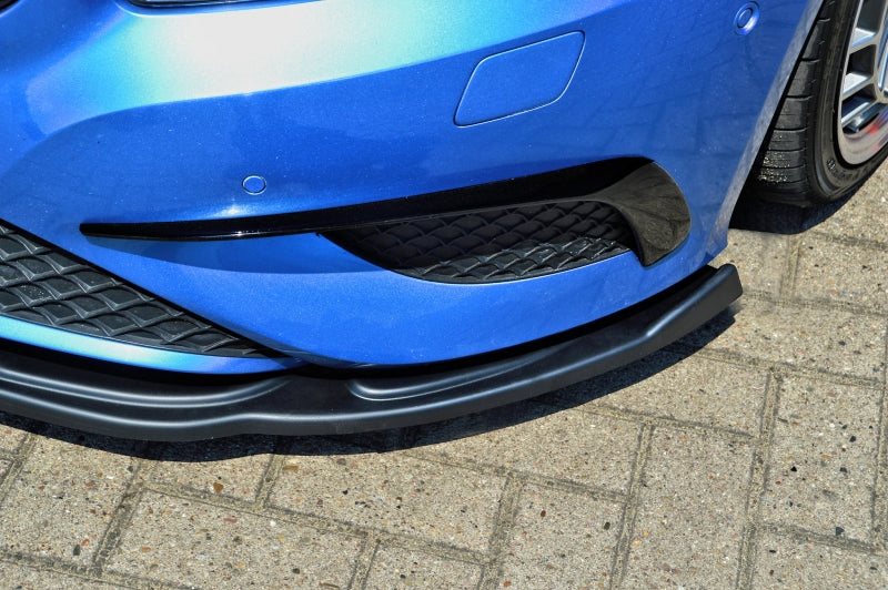 CUP Frontspoilerlippe ABS Mercedes Benz A Klasse, W176 Schwarz Matt