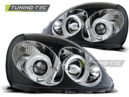 Tuning-Tec LED Angel Eyes Scheinwerfer für Toyota Yaris 99-03 schwarz