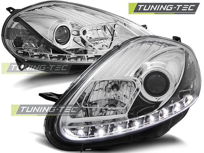 Tuning-Tec LED Tagfahrlicht Scheinwerfer für Fiat Grande Punto 05-08 chrom