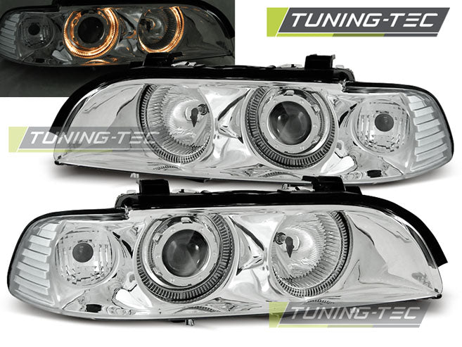 Tuning-Tec Angel Eyes Scheinwerfer für BMW 5er E39 95-03 chrom