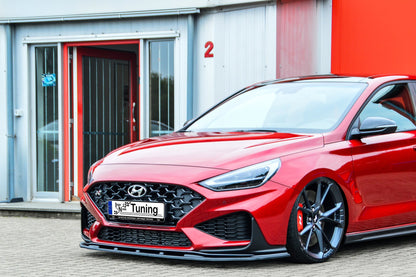 CUP Frontspoilerlippe ABS Hyundai i30 N-Line Schrägheck Schwarz Glanz