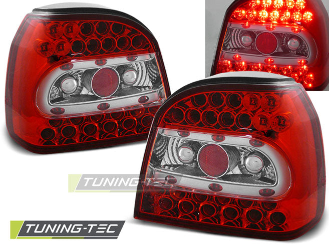 Tuning-Tec LED Rückleuchten für VW Golf 3 (III) 91-97 rot/klar