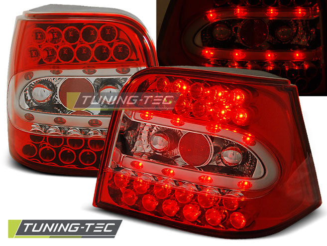 Tuning-Tec LED Rückleuchten für VW Golf 4 (IV) 97-03 rot/klar