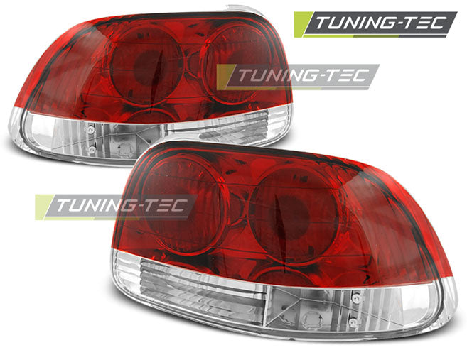 Tuning-Tec Rückleuchten für Honda CRX Del Sol 92-97 rot/weiß