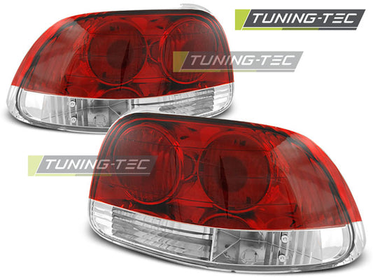 Tuning-Tec Rückleuchten für Honda CRX Del Sol 92-97 rot/weiß