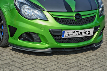 CUP Frontspoiler Flaps ABS Opel Corsa D OPC, Nürburging Edition Schwarz Glanz