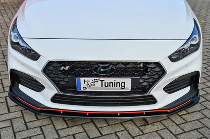 CUP Frontspoilerlippe ABS mit Flaps Hyundai i30 Fastback N Schwarz Matt